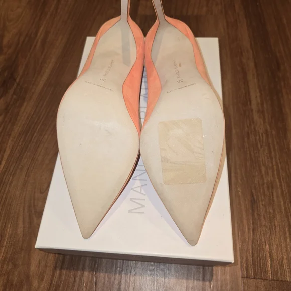 Manolo Blahnik Coral Heels